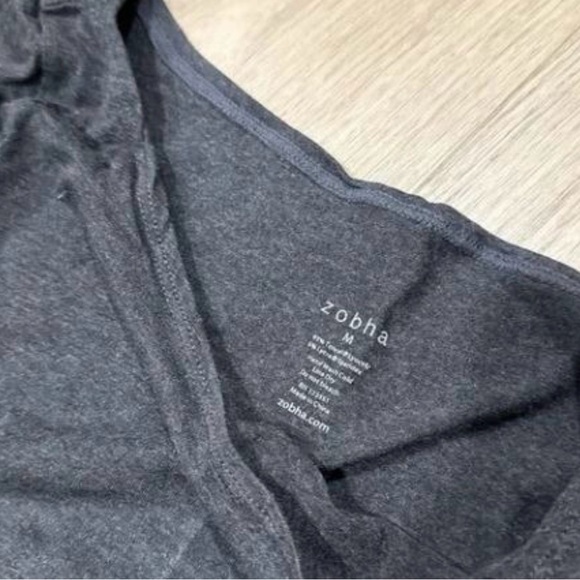 Zobha Elegant Gray Long Sleeve top blouse M 3KZ - Picture 2 of 3